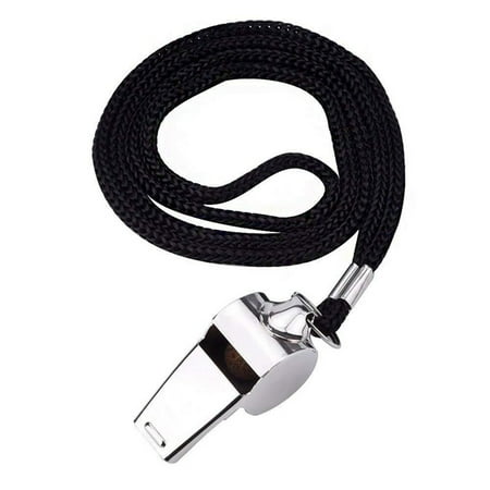 KABOER 1Pc Metal Stainless Steel Referee Judge Whistle Survival Emergency Tools Football Basketball Hockey Baseball Sports Referee