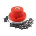 thumbnail image 2 of 65Mn Trimmer Head, Coil Chain Lines, with Gasket, for Medium Size Lawnmower, Brush Cutter, Grass Trimmer Chain, Mower Replacement Part Accessory Red, 2 of 6