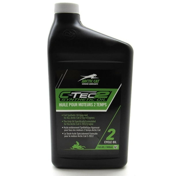Arctic Cat New OEM 2Cycle CTEC2 Synthetic Injection Oil 1quart, 8639