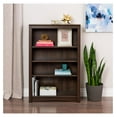 thumbnail image 6 of SONGMY Sonoma 4-Tier Bookcase 48"H with 3 Adjustable Shelves, Espresso Storage Cabinet, Modern Display Cabinet, Bookshelf with Storage Shelves for Home Office, Living Room, Bedroom Organizer, 6 of 9