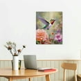 thumbnail image 2 of Nawypu  Hummingbird Butterfly Flowers Canvas Wall Art Print Canvas Wall Art Print Design (Birds Butterfly Flowers), 2 of 4