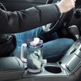thumbnail image 7 of Wolf Leaves Green 40 oz Tumbler with Handle Insulated&nbsp;Travel Mug&nbsp;Lid Straw Leak Proof Steel Vacuum Water Bottles Glasses Fits in Car Cup Holder, 7 of 7