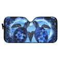 thumbnail image 2 of Yuyamidu Sea Turtle Car Sun Shade Windshield Hibiscus Car Sunshade for Windshield Blue Car Window Shades for SUV Truck Vehicle Blocks Sun Glare UV and Heat Universal Fit Auto Interior Accessories, 2 of 5