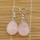 thumbnail image 4 of Pendientes colgantes llamativos jinwen Pendientes de piedras preciosas en forma de lágrima Rosado, 4 of 6