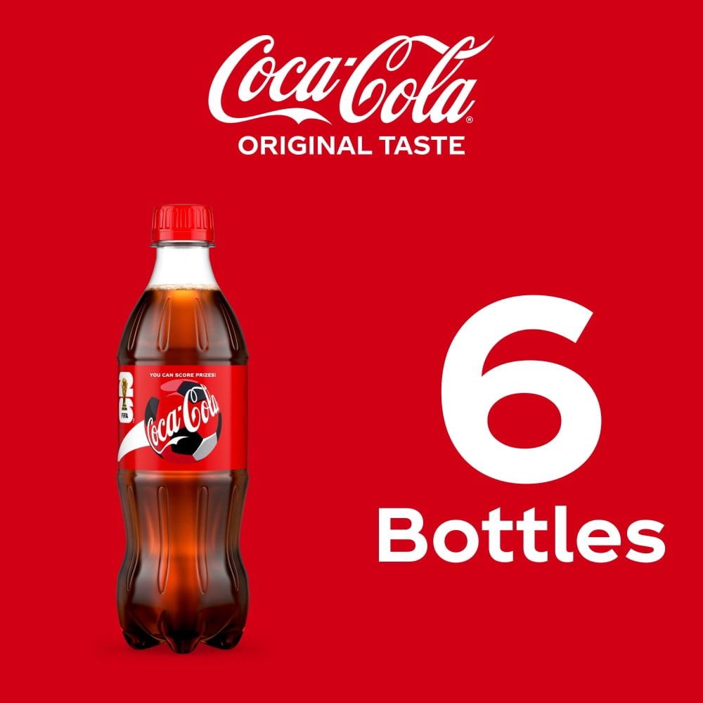 Coca-Cola Classic Soda Bottles 6 CT / 16.9 fl oz - 2 Box