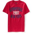 thumbnail image 1 of Aeropostale Mens 1987 New York Painted Graphic playera, rosa, pequeño, 1 of 1