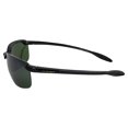 thumbnail image 3 of Islander Eyes Nevis Polarized Sunglasses for Men or Women Rimless Sports Wrap Black Temples w/ Grey Lens, 3 of 6