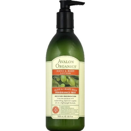 Avalon Organics Hand And Body Lotion, Fragrance Free , 12 Oz