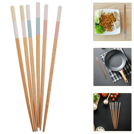 

Worgeous 3 Pairs Decorative Japanese Wooden Chopsticks Set Household Reusable Chopsticks Pointed Tips Natural Wood Non Slip Chopsticks For Cooking Dining And Family Meal