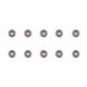 thumbnail image 2 of 10 Uds. Rodamientos sellados métricos blindados de acero al cromo y carbono de 3x10x4mm 623ZZ, 2 of 14
