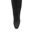 thumbnail image 3 of FSJ Women Fashion Square Closed Toe Knee High Boots Stiletto High Heel Pull On Long Boots Wide Calf Casual Outfit Shoes Size 4 Black, 3 of 4