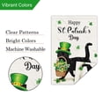 thumbnail image 3 of VOCHIC Welcome St. Patrick's Day Garden Flag 12x18 Double Sided Vertical, Cute Black Cat with Basket Yard Flag Banner Shamrock Clover Sign for Home Outside Outdoor Decor (ONLY FLAG), 3 of 6
