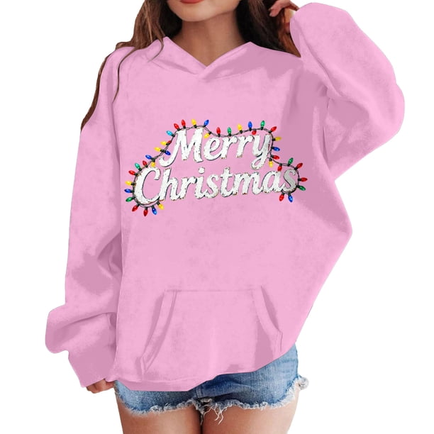 Sudadera con capucha para niñas y niños, sudadera de manga larga con cuello redondo y estampado de moda, jersey con bolsillo, sudadera de poliéster para niñas