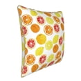 thumbnail image 2 of Haiem Lemon Orange Print Velvet Soft Solid Decorative Square Throw Pillow Covers Set with Elegant Piping Christmas Cushion Case for Sofa Bedroom Car-18"x18", 2 of 8