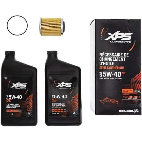Sea-Doo 4T 5W-40 Synthetic Blend Oil Change Kit for Rotax 900 ACE engine