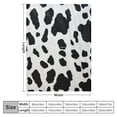 thumbnail image 4 of WERPE Cow Print Blanket Soft Warm Plush Cow Blankets and Throws Lightweight Throw Blankets with Cow Print Couch Bedroom Living Room Camping Travel Blanket Perfect Cow Gift Kids Adults White, 4 of 6