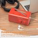 thumbnail image 4 of Portable AM FM Radio, Built-in Speaker, Headphone Jack, Supports USB Power Supply, Red, 4 of 5