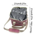 thumbnail image 2 of 4 Compartment Water Bottle Carrier Bag Family Size with Divider Large Capacity Crossbody Drink Caddy for Hiking Travel, 2 of 5