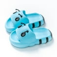 thumbnail image 5 of Honeeladyy Toddler Slides Sandals Summer Slip-On Sandals Shower Beach Pool Anti-slip Slippers Water Shoes for Kids Birthday Gift Sky Blue 3-4Years, 5 of 6