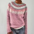 thumbnail image 2 of Sweaters for Women Suitable Fall and Winter Comfortable and resistant to pilling Pink XL Womens Sweaters, 2 of 4