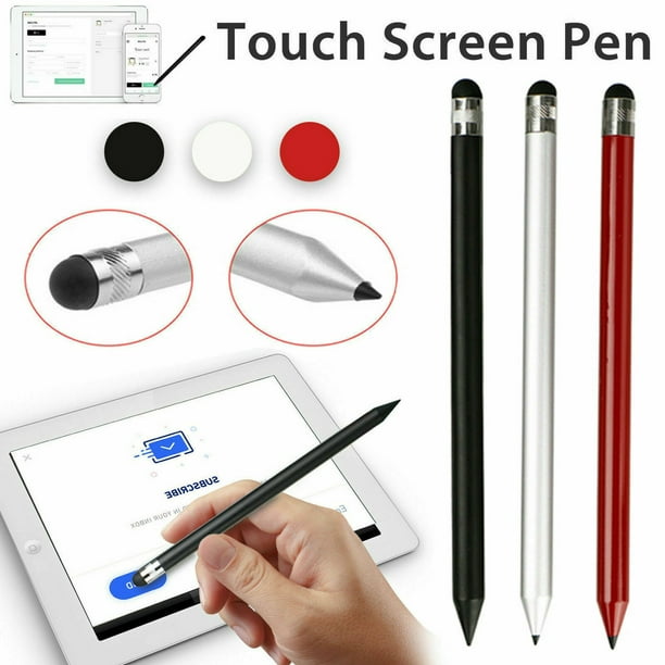 Stylet de Précision à Écran Tactile Crayon pour iPhone iPad Samsung Tab Noir