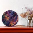 thumbnail image 2 of Colorful and Elegant Background Silent Wall Clock 10" Non-Ticking Battery Clock, 2 of 7
