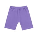 thumbnail image 4 of CPNG Girls Shorts Pure Cotton Leggings Dance Biker Cartwheel Shorts Solid Color Cropped Tight Shorts(Purple,6-7 Years), 4 of 9