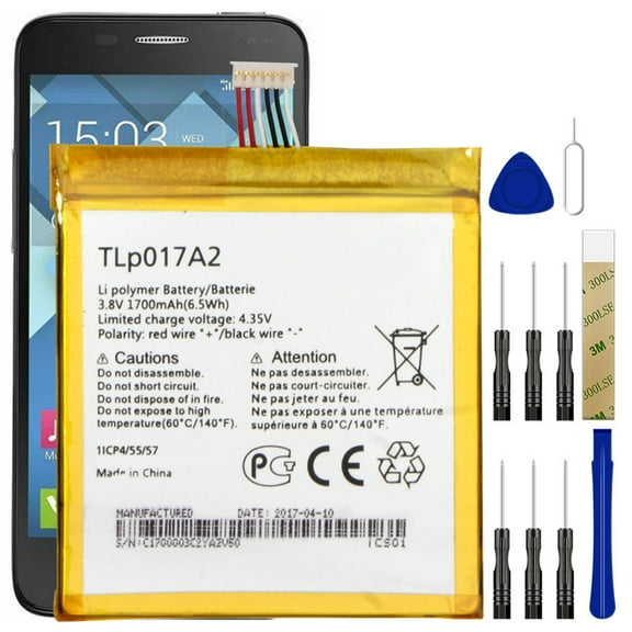 Replacement Battery TLP017A1 For Alcatel Idol Mini 6012A 6012D 6012X 6012W Tool