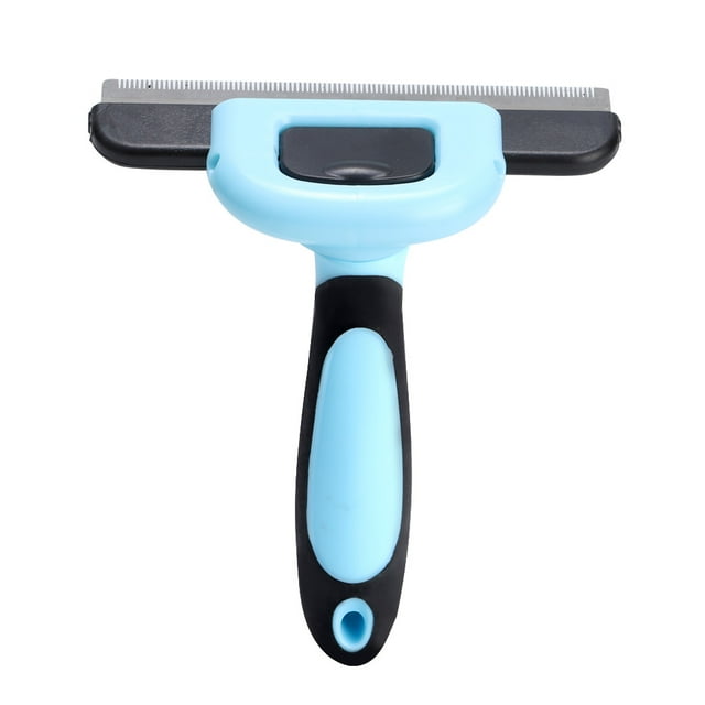 Peine para eliminar el pelo de mascotas, masaje azul para el cuidado de mascotas, cepillo para el cuidado de mascotas, peine para eliminar el pelo de mascotas, solución innovadora Jadeshay A