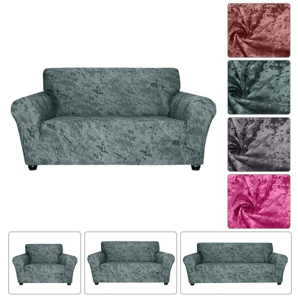 Amdohai 1 Piece Sofa Cover Stretch Sofa Slipcover Furniture Cover 2 Seater for Living Room, Form Fitted Skid Resistance Machine Washable Lounge Green