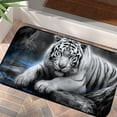 thumbnail image 4 of ONETECH White Tiger Square Doormat for Home Entrance Outside Entry - Anti-Slip and Durable 19.68*39.37 in, 4 of 6