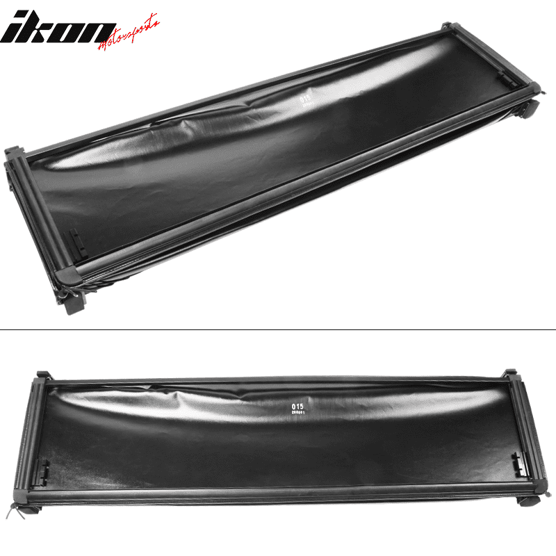 Ikon Motorsports Compatible with 94-04 Chevy S10 GMC S15 6' FT Truck Bed  Quad 4 Fold Tonneau Cover