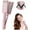 Pink, variant on 3 Barrel Hair Waver for Deep Beach Waves, Ceramic Hair Crimper Tool with 4 Adjustable Temperatures, Ionic Technology for Frizz Control & Fast Heating,pink