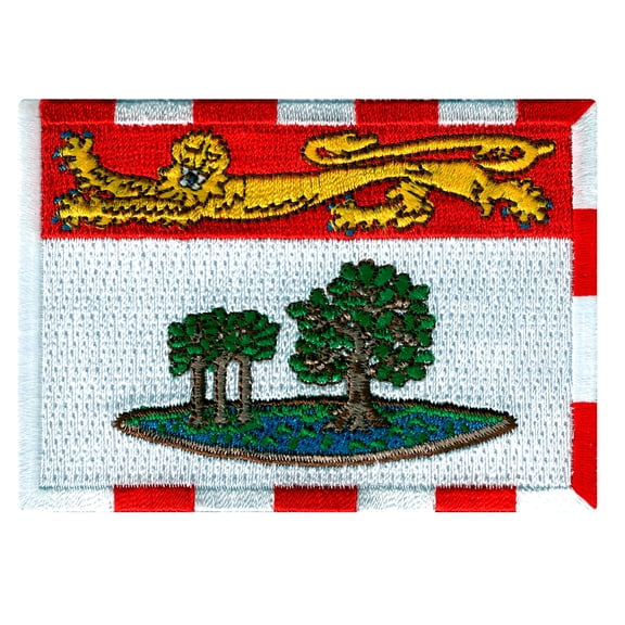 Prince Edward Island Flag Embroidered Iron-on Patch