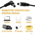 thumbnail image 4 of Cable de Alimentación DC 5,5 x 2,1 mm Yueyinpu Conector Jack 24 AWG para Guitarra, 4 of 7