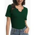 thumbnail image 2 of Womens Tops Crew Neck Summer Short Sleeve Casual Slim Fitted Tshirt, 2 of 6