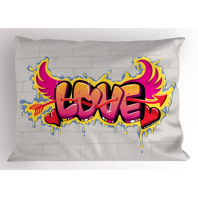  WengBeauty Valentine's Day Love Heart Letter R Throw Pillow  Case Couples Anniversary Monogram Letter Pillow Sham Throw Pillow Cases for  Couch Sofa Bedroom Car 26x26in : Home & Kitchen