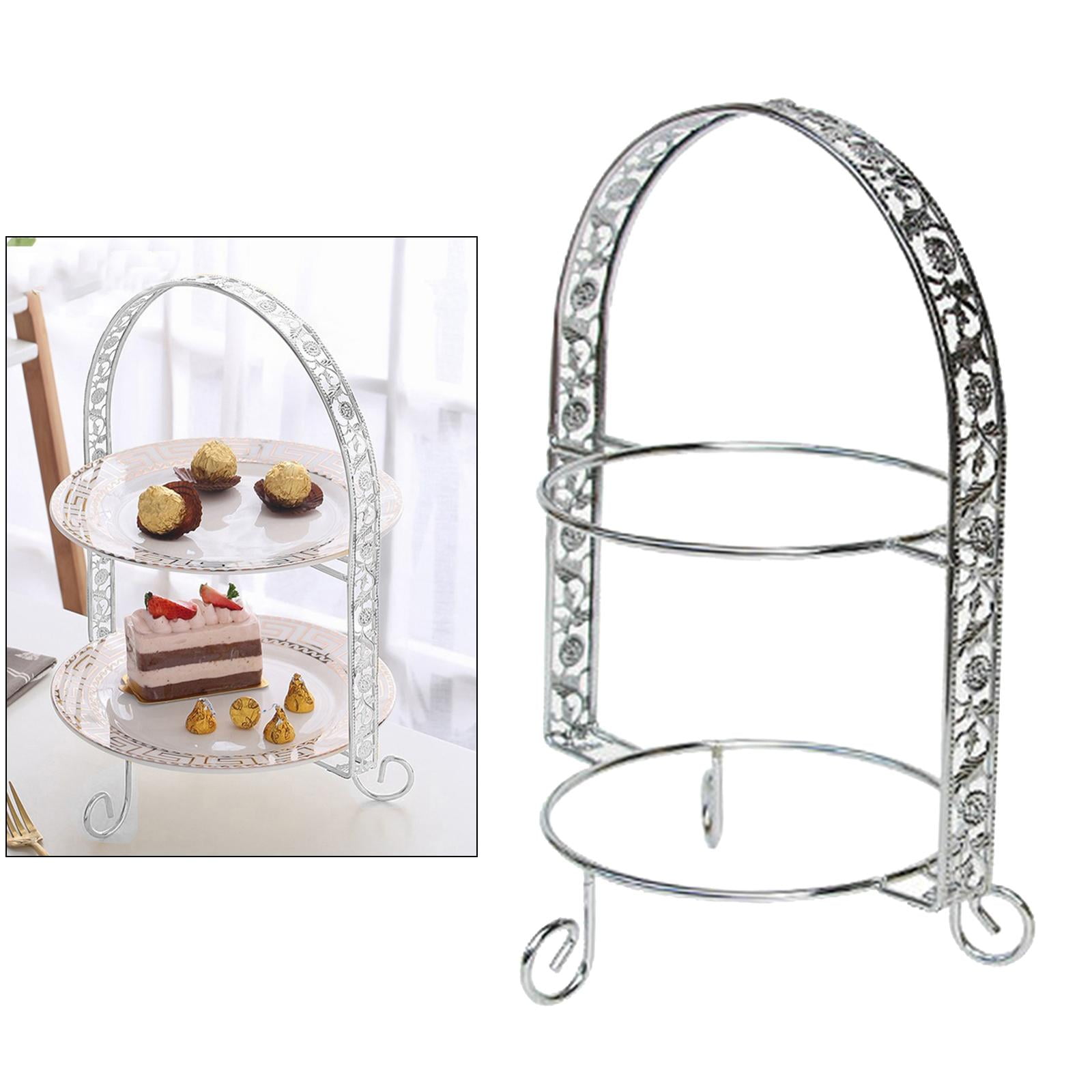 2 Tier Serving Stand Rack, Serving Platters Stand, Serving Trays for ...