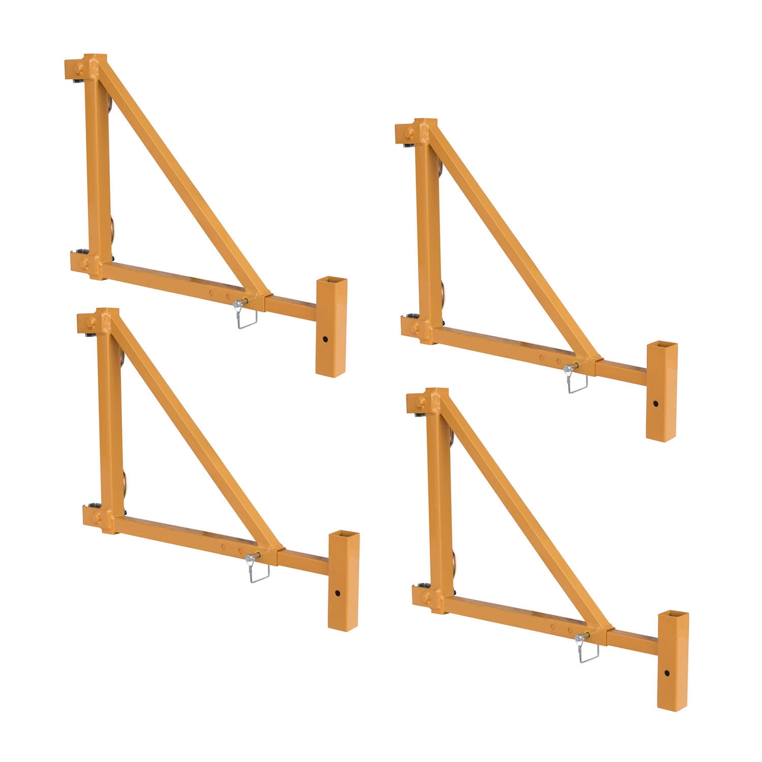 Offex Metal Adjustable Scaffolding Outrigger Set, Yellow 4 Piece
