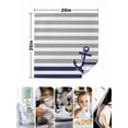 thumbnail image 4 of Anchor Gray Cloth Napkins Set of 4 Reusable Dinner Napkins, Modern Navy Blue White Striped Nautical Cocktail Napkin Washable Table Napkins for Wedding/Holiday Party/Baby Shower 20"x20", 4 of 7