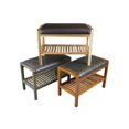 thumbnail image 3 of Casual Contemporary Living Solid Acacia Padded Bench - Natural with Black, 3 of 5