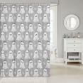 thumbnail image 2 of Manfei Ghost With Bow Shower Curtain 72Wx78L,Cartoon Halloween Bath Curtain, 2 of 5