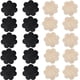 thumbnail image 1 of Funda sin pezón, 20 pares de almohadillas de pétalos de gel para sujetador desechables autoadhesivas, color beige, 10 pares + negro 10 pares, 1 of 4