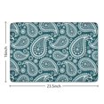 thumbnail image 5 of Teal Paisley Pattern Flannel Non Slip Door Rugs,Washable Door Mats Indoor,Decorative Door Mats,Dirt-Resistant and Absorbent Doormat for Entrance,Bedroom,Kitchen,Bathroom,23.5x16in(60x40cm), 5 of 5