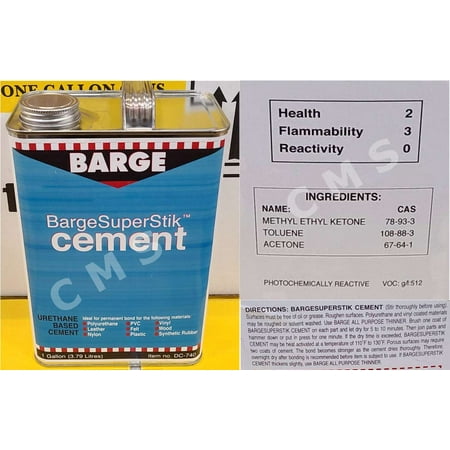 BARGE Original SuperStik Super Stick TF Cement by Quabaug Corp -1 Gallon- Shoe Glue Toluene Free