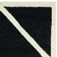 thumbnail image 4 of SAFAVIEH Cambridge Kennedy Geometric Wool Runner Rug, Black/Ivory, 2'6" x 8', 4 of 6