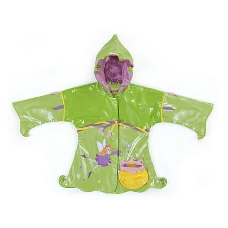 - Kidorable Little Girls Green Fairy Pouch Pocket Hooded Rain Coat 2T-6X