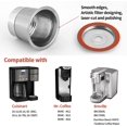 thumbnail image 6 of K Cup Reusable Coffee Pods, for Keurig 2.0 & 1.0 Single Cup Coffee Makers,Upgraded Full Stainless Steel Integrated Mesh Strainer BPA Free(1 pack), 6 of 7