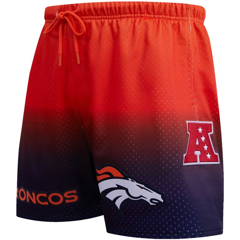 Men's Pro Standard Navy/Orange Denver Broncos Ombre Mesh Shorts