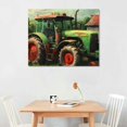 thumbnail image 2 of Orinice Barn Red Roof Sots Art Fine Art Aesthetic Wall Painting for Classroom Kitchen Office Farmhouse Bathroom Room Decor Pictures Wall Art Painting Canvas Print Living Room Bedroom Home, 2 of 6